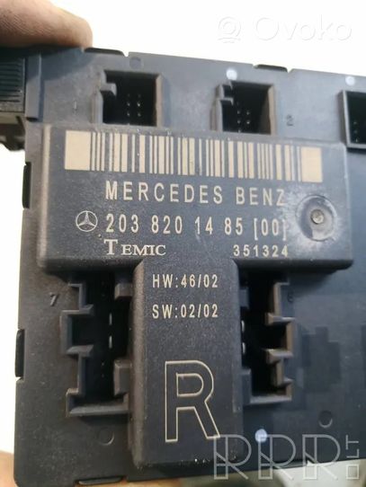 Mercedes-Benz C W203 Durų elektronikos valdymo blokas 2038201485