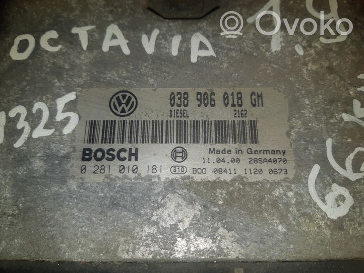Skoda Octavia Mk1 (1U) Variklio valdymo blokas 038906018GM