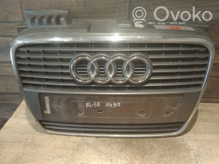 Audi A4 S4 B7 8E 8H Front bumper upper radiator grill 