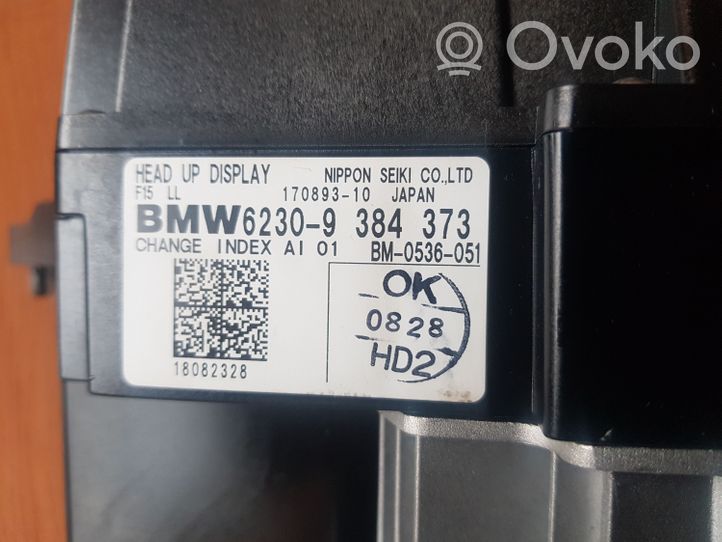 BMW X5M F85 Schermo del visore a sovrimpressione 9384373