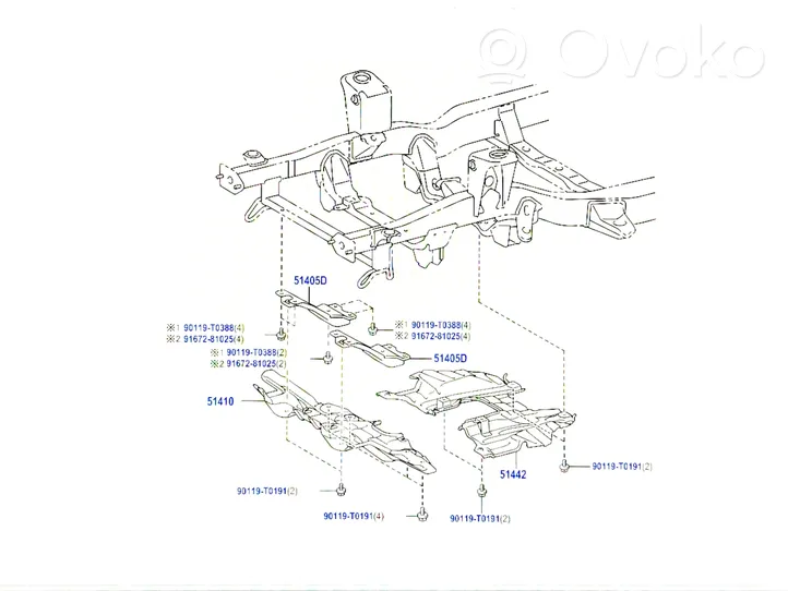 Toyota Hilux VIII Support de radiateur sur cadre face avant 