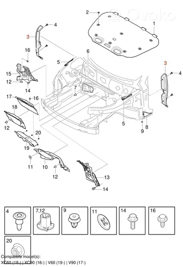 Volvo XC60 Kita kėbulo dalis 31425387