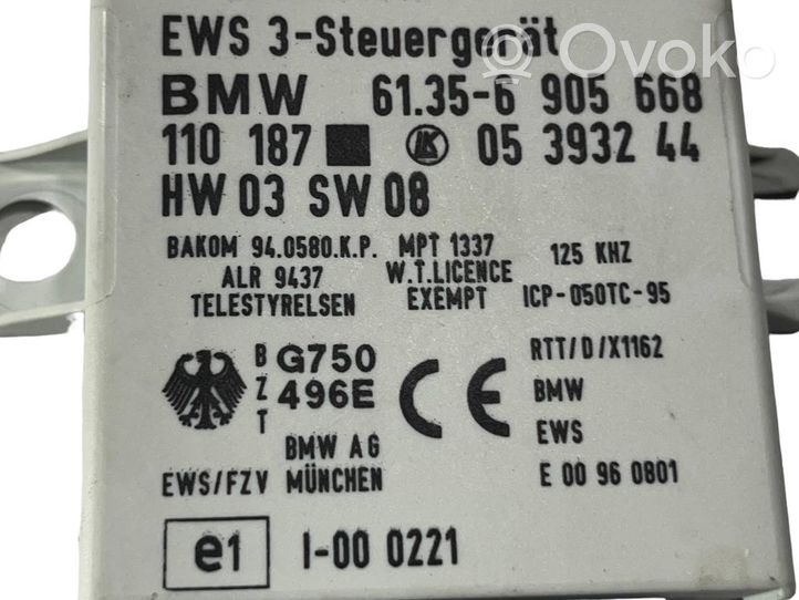 BMW 5 E39 Komputer / Sterownik ECU i komplet kluczy 7789376