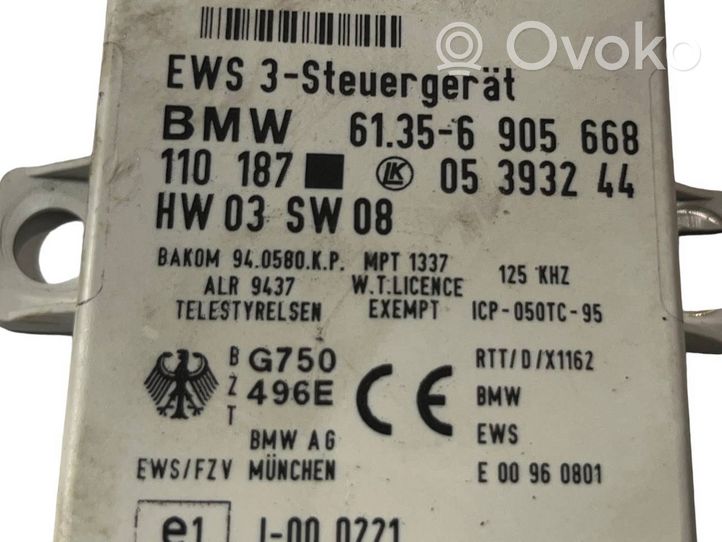 BMW 5 E39 Moottorinohjausyksikön sarja ja lukkosarja 7785540