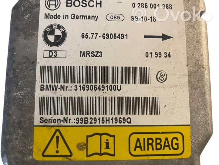 BMW 5 E39 Oro pagalvių valdymo blokas 6905491