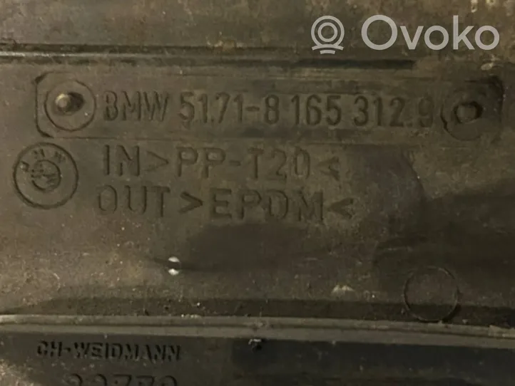 BMW 3 E36 Protezione anti spruzzi/sottoscocca del motore 8165312