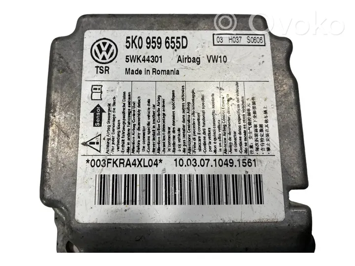 Volkswagen Golf VI Centralina/modulo airbag 5K0959655D