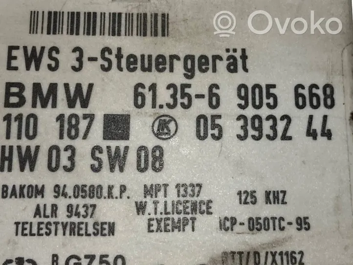 BMW 5 E39 Kit calculateur ECU et verrouillage 7787314