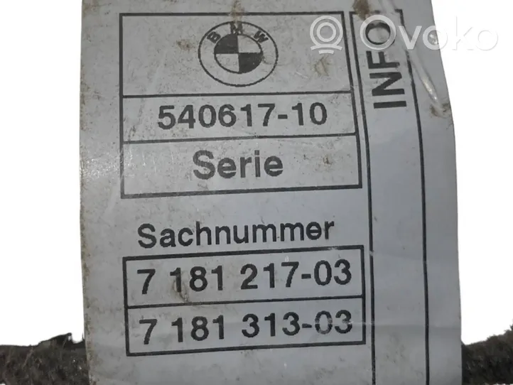 BMW 3 E90 E91 Support extérieur, poignée de porte arrière 7181217