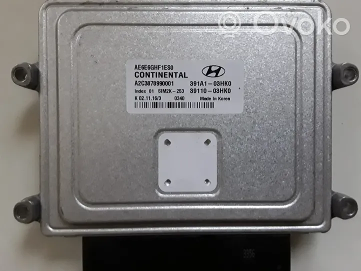 Hyundai Ioniq Calculateur moteur ECU 391A103HK0