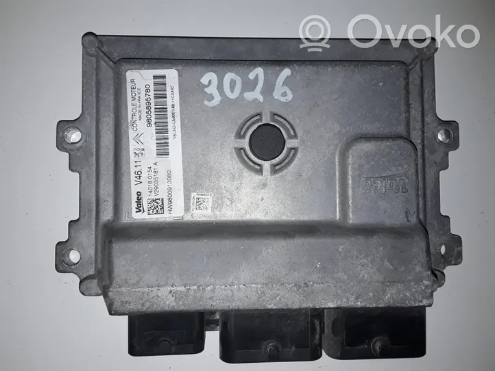 Peugeot 208 Calculateur moteur ECU 9805895780