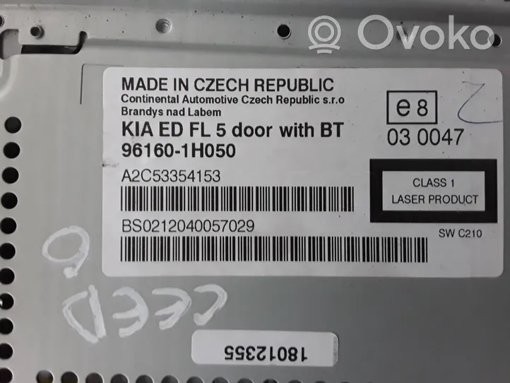 KIA Ceed Unité principale radio / CD / DVD / GPS 961601H050