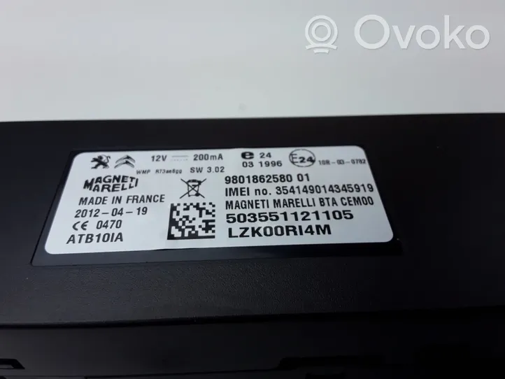 Peugeot 508 Bluetooth modulis 9801862580