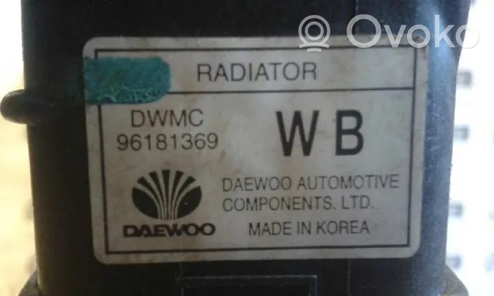 Daewoo Nubira Radiatore di raffreddamento 96181369