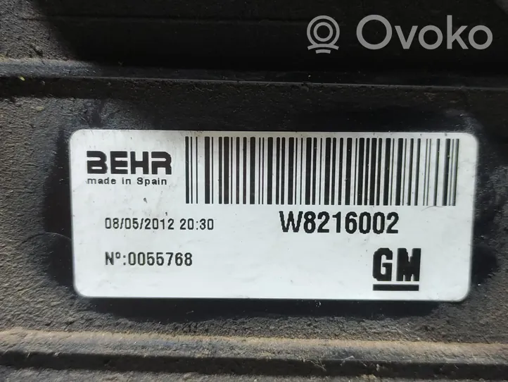 Opel Meriva B Ventilateur de refroidissement de radiateur électrique 13356283