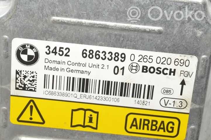 BMW 2 F22 F23 Module de contrôle airbag 6863389