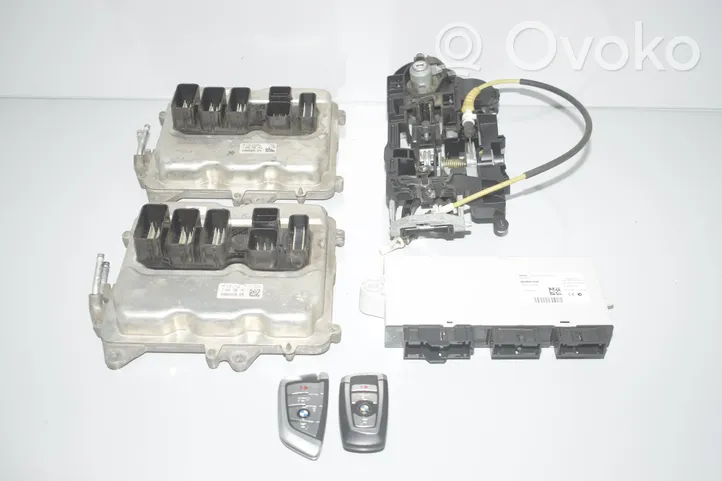 BMW 6 F06 Gran coupe Juego de cerradura y set ECU del motor 7540738