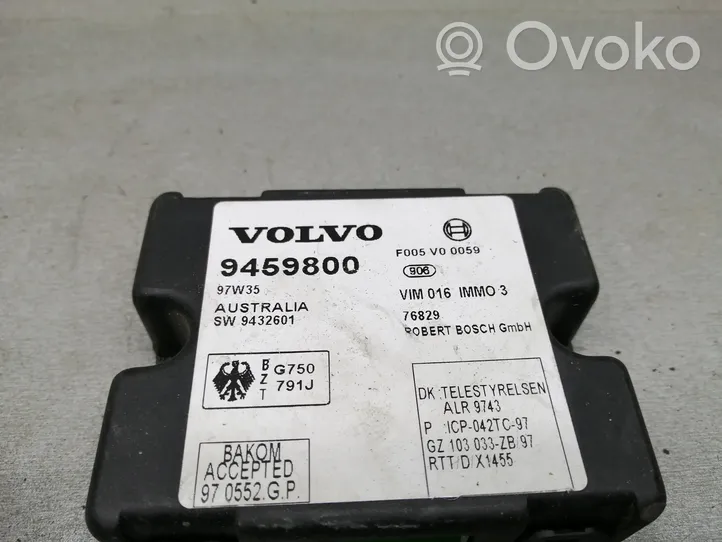 Volvo S70  V70  V70 XC Moduł / Sterownik immobilizera 9459800