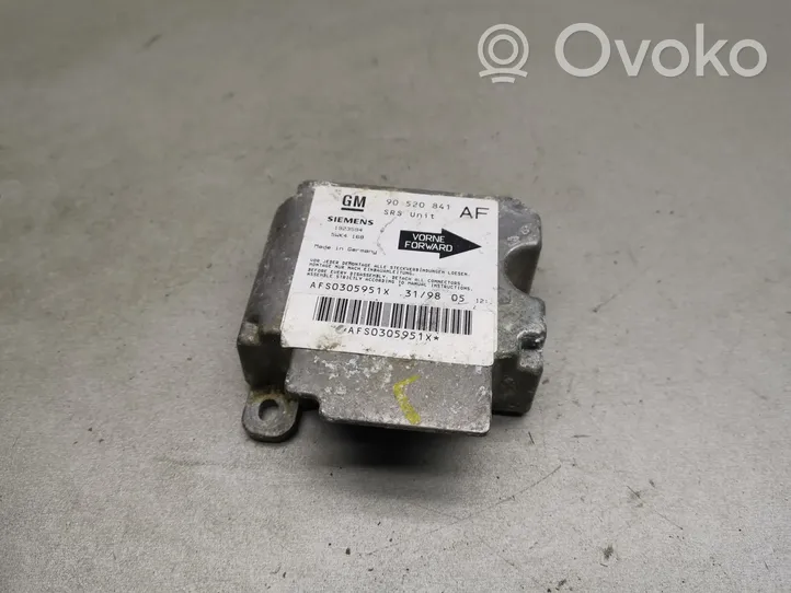 Opel Astra G Module de contrôle airbag 90520841