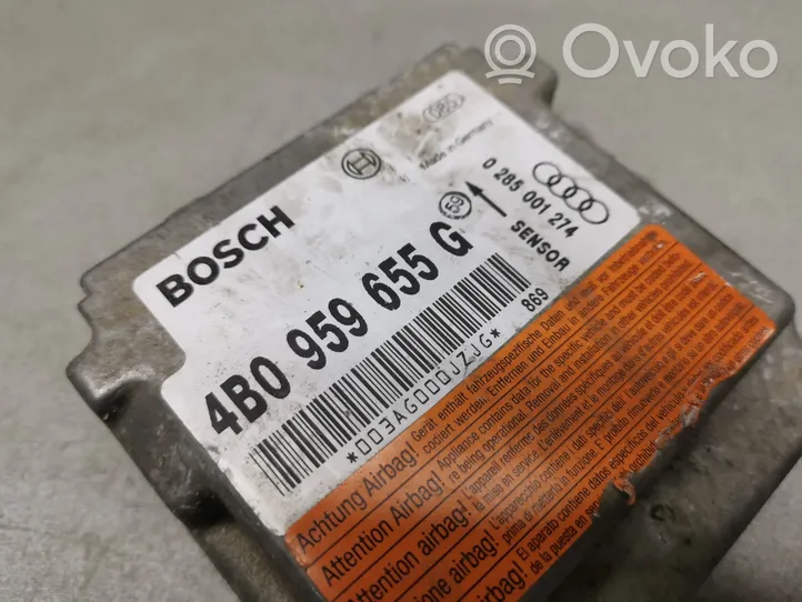 Audi A6 S6 C5 4B Module de contrôle airbag 4B0959655G