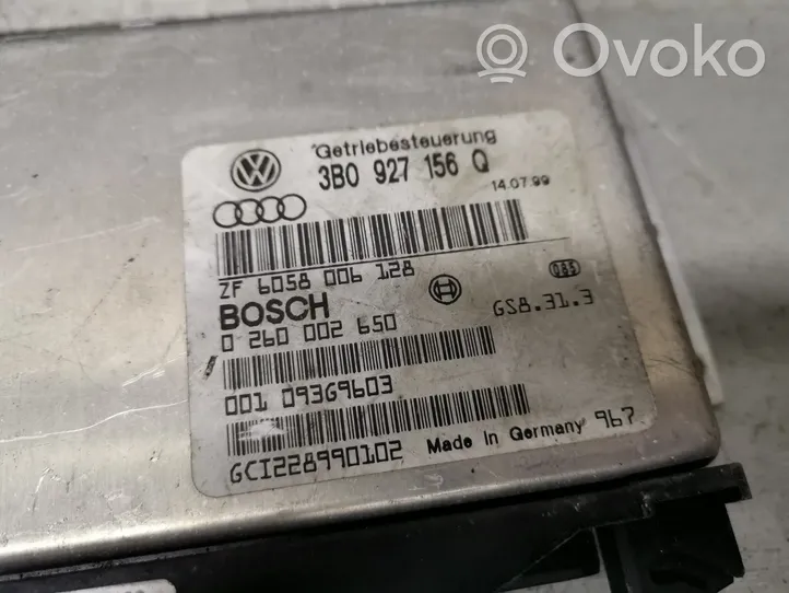Volkswagen PASSAT B5 Vaihdelaatikon ohjainlaite/moduuli 3B0927156Q