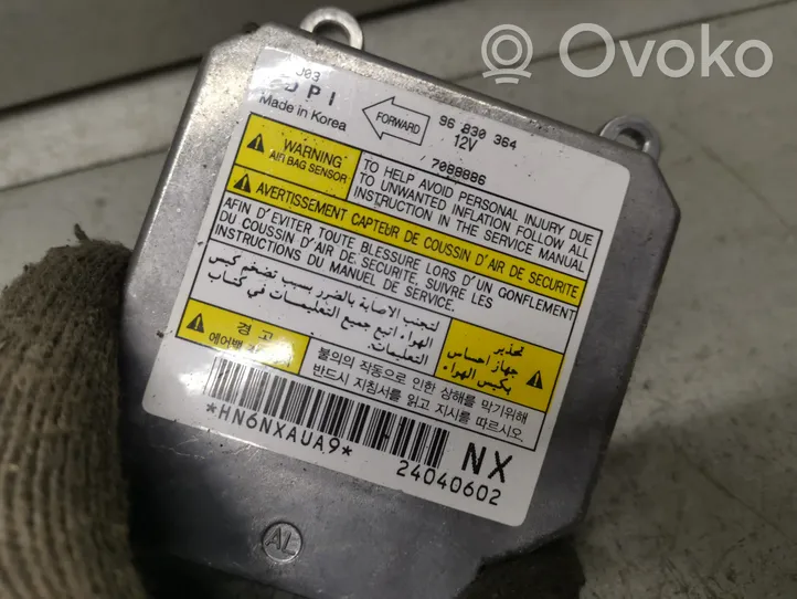 Chevrolet Lacetti Module de contrôle airbag 96830364