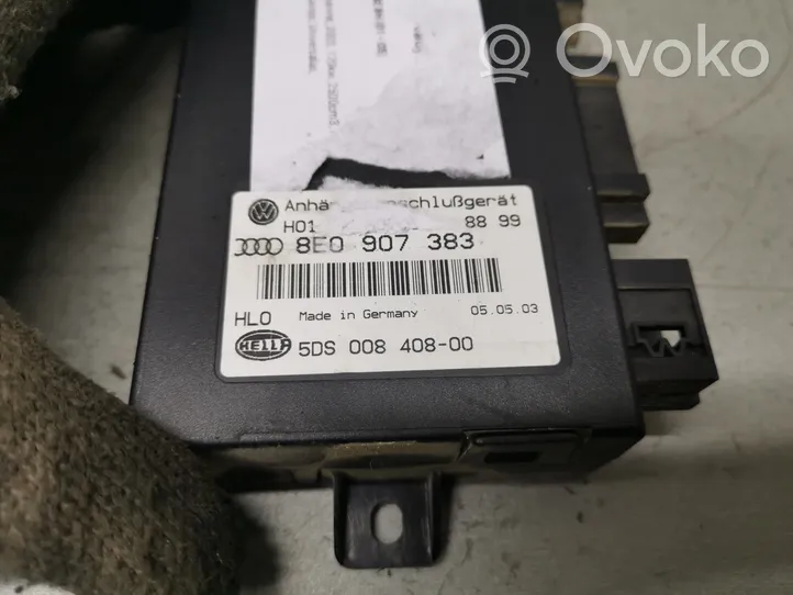 Audi A4 S4 B6 8E 8H Module de contrôle crochet de remorque 8E0907383