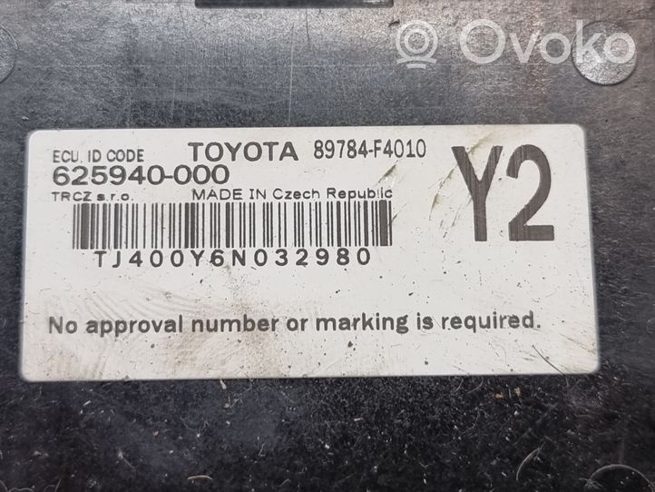 Toyota C-HR Boîtier module alarme 89784F4010