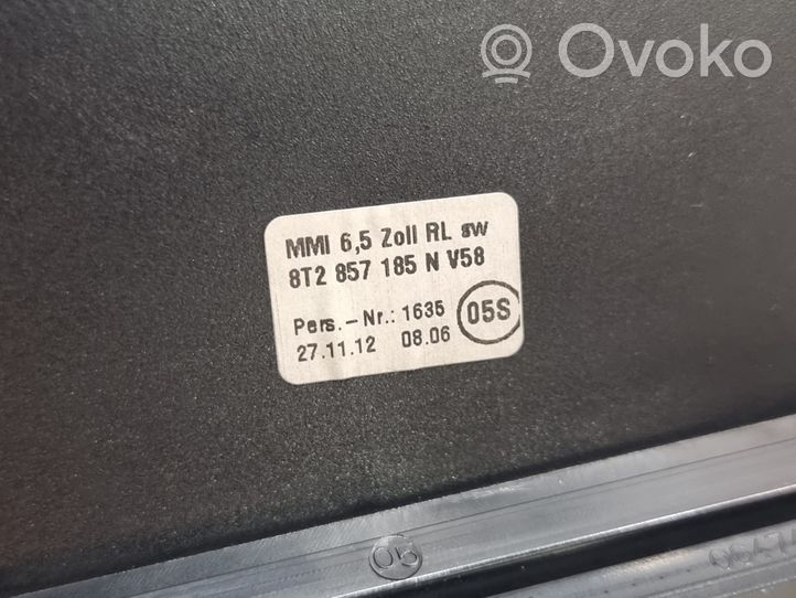 Audi A5 8T 8F Cadre, panneau d'unité radio / GPS 8T2857185N