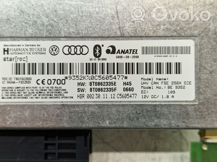 Audi A5 8T 8F Bluetoothin ohjainlaite/moduuli 8T0862335E