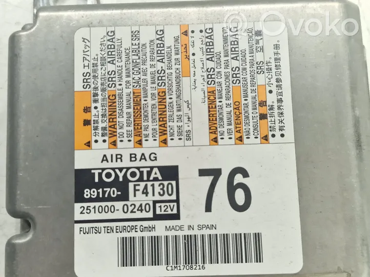 Toyota C-HR Oro pagalvių valdymo blokas 89170F4130