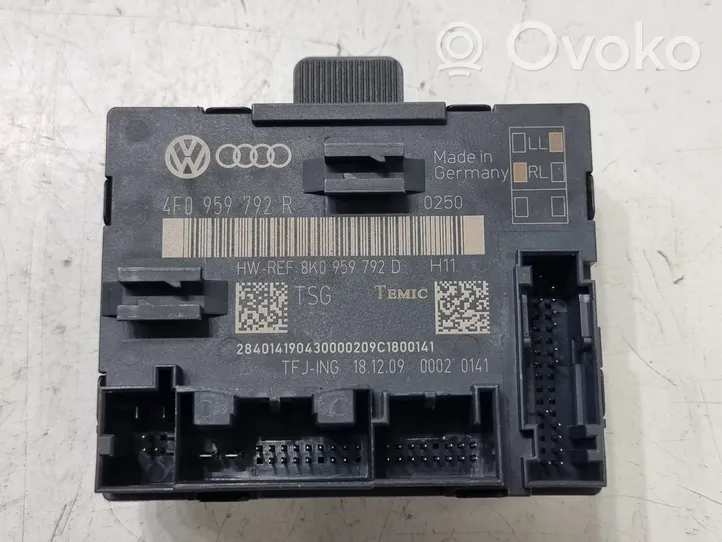 Audi A6 S6 C6 4F Oven ohjainlaite/moduuli 4F0959792R