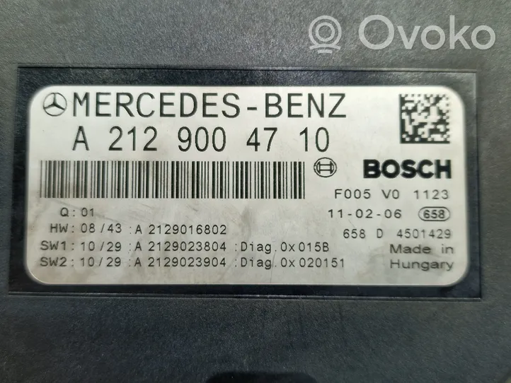 Mercedes-Benz CLS C218 X218 Module de fusibles A2129004710