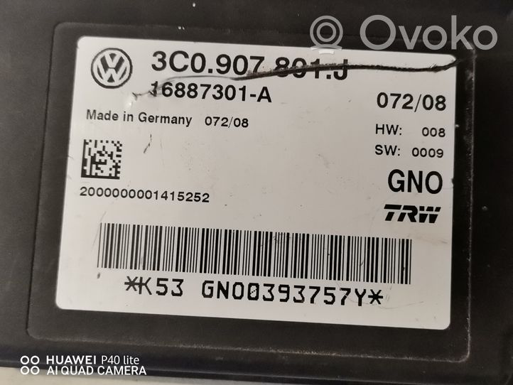 Volkswagen PASSAT B6 Modulo di controllo del freno a mano 3C0907801J