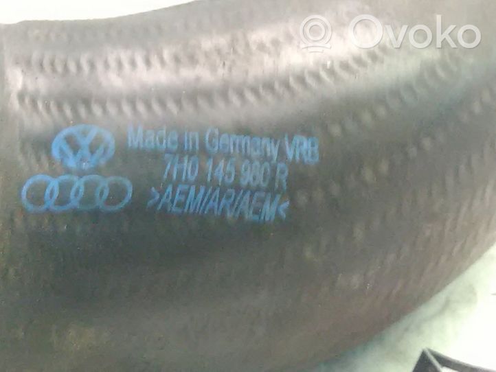 Volkswagen Transporter - Caravelle T5 Support, tuyau de refroidissement intermédiaire 7H0145980R