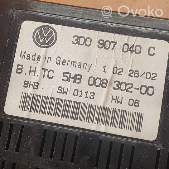 Volkswagen Phaeton Muut ohjainlaitteet/moduulit 3D0907040C