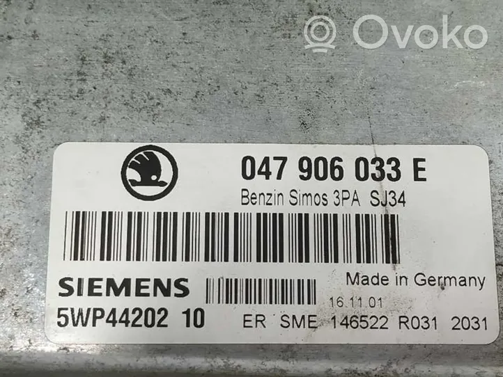 Skoda Fabia Mk1 (6Y) Sterownik / Moduł ECU 047906033E