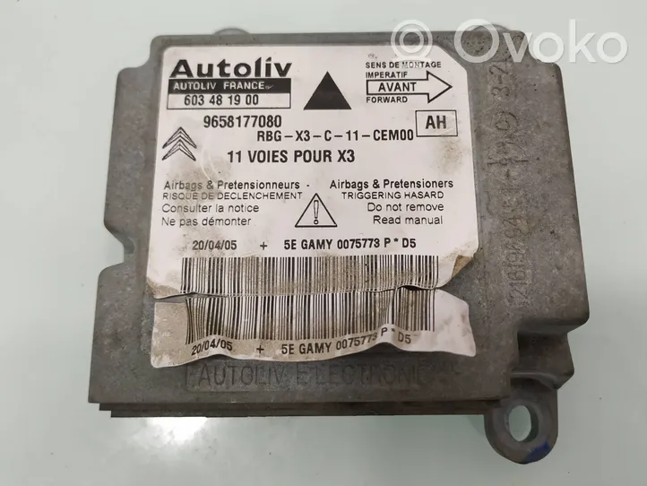 Citroen C5 Module de contrôle airbag 9658177080