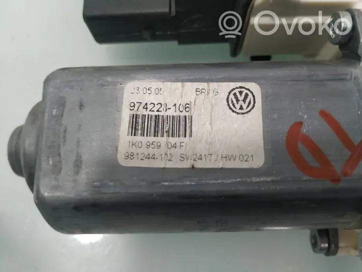 Volkswagen PASSAT B6 Takaoven ikkunan nostomoottori 1K0959704F