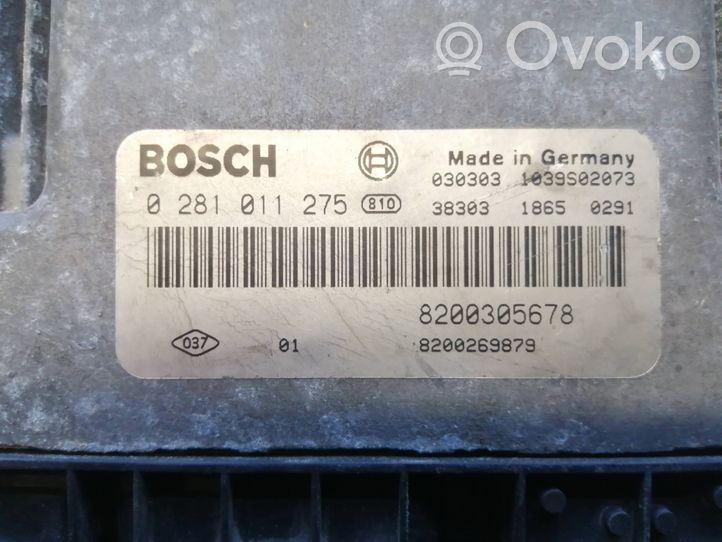 Renault Megane II Sterownik / Moduł ECU 0281011275