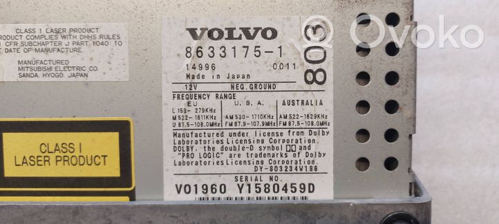 Volvo V70 Unité principale radio / CD / DVD / GPS 8633175