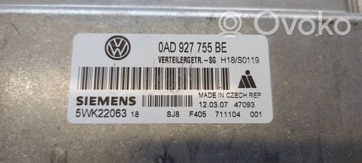 Volkswagen Touareg I Transmission gearbox valve body 0AD927755BE