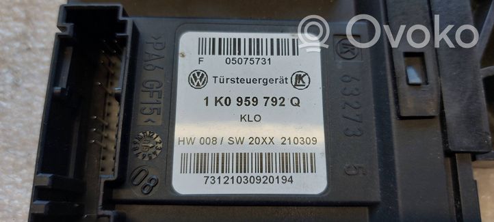 Volkswagen Touran I Moteur de lève-vitre de porte avant 1K0959792Q