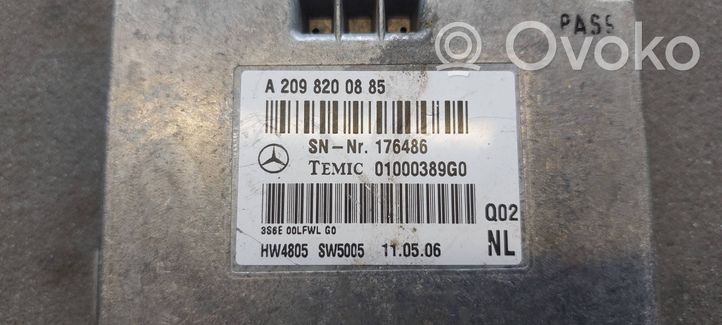 Mercedes-Benz CLS C219 Autres unités de commande / modules A2098200885