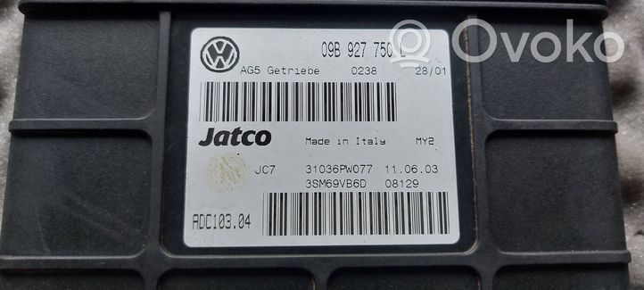 Ford Galaxy Module de contrôle de boîte de vitesses ECU 09B927750L