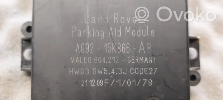 Land Rover Freelander 2 - LR2 Parkavimo (PDC) daviklių valdymo blokas AG9215K866AB