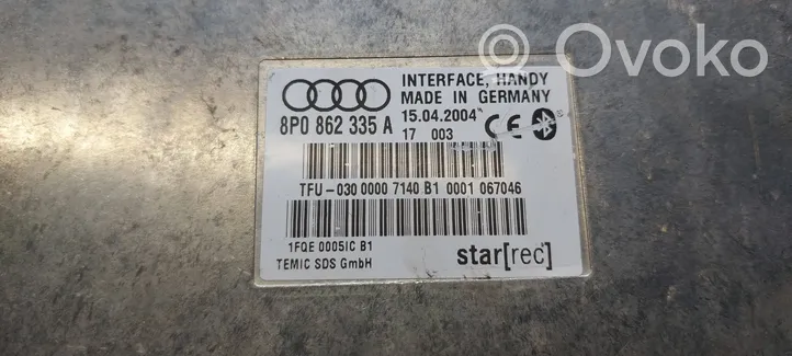 Audi A3 S3 8P Bluetoothin ohjainlaite/moduuli 8P0862335A