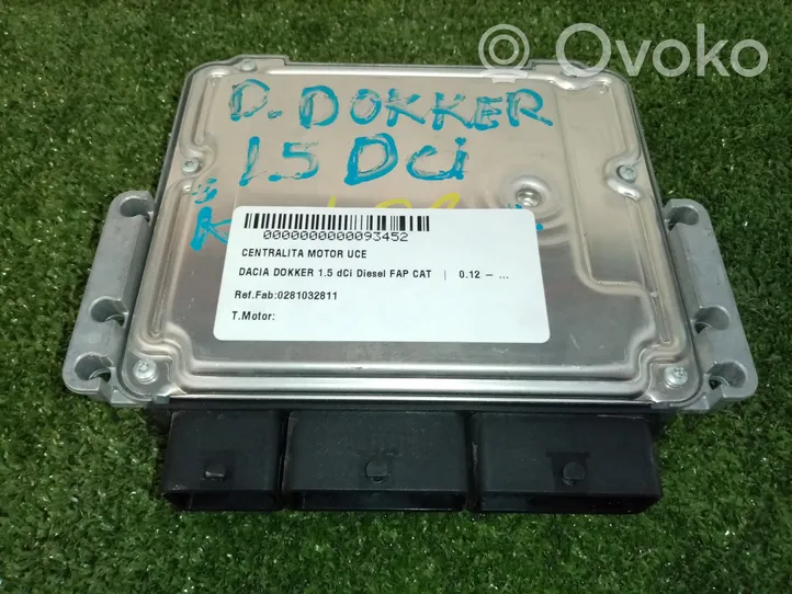 Dacia Dokker Calculateur moteur ECU 0281032811