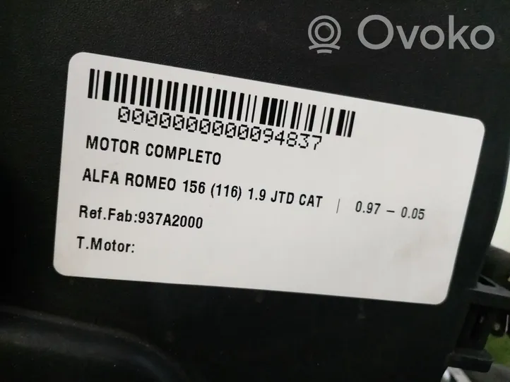 Alfa Romeo 156 Moteur 937A2000