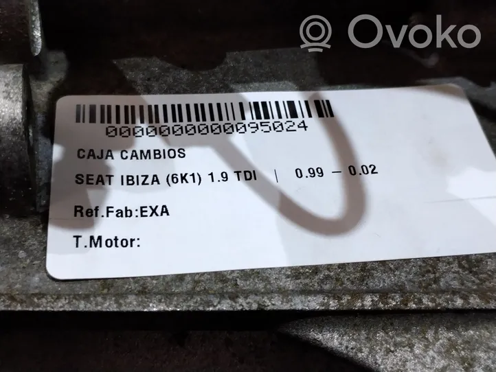 Seat Ibiza II (6k) Scatola del cambio manuale a 6 velocità EXA
